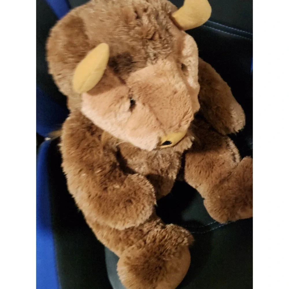 Wishpets Plush Buffalo Bison 2015 Brown 19
